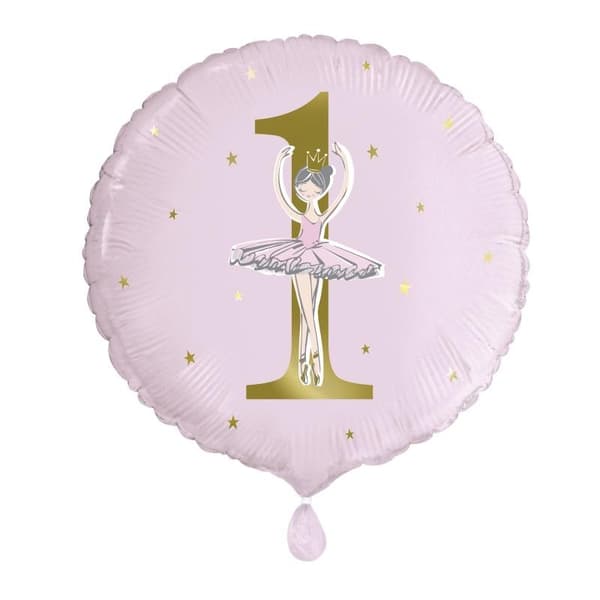 Unique Party Ballerina 1: a födelsedag folie ballong Pink One Size