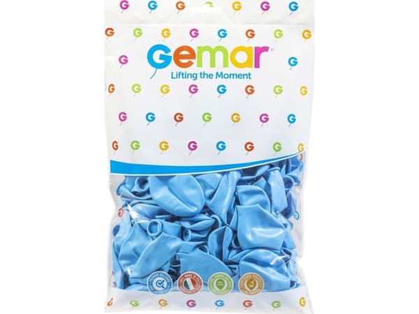 GoDan Ballonger GEMAR pastell 26cm blå delikat 100stk. Godan