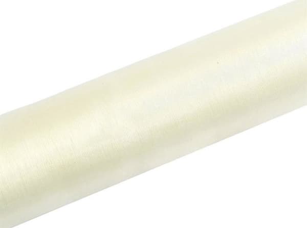 Organza bånd lys creme, 0,16 x 9 m