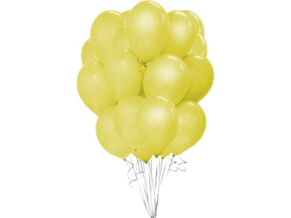 GoDan Pastell Gule Ballonger, B&C, 30 cm, 50 stk.