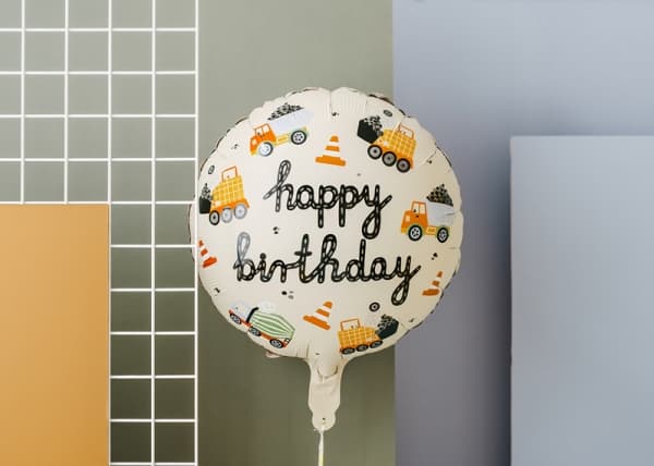 PartyDeco FB213, Ilmapallo, Kalvo, Monivärinen, Kuva, Syntymäpäivä, Universaali