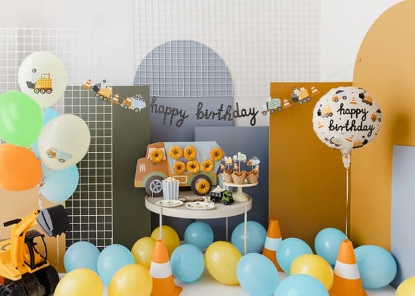 PartyDeco FB213, Ilmapallo, Kalvo, Monivärinen, Kuva, Syntymäpäivä, Universaali