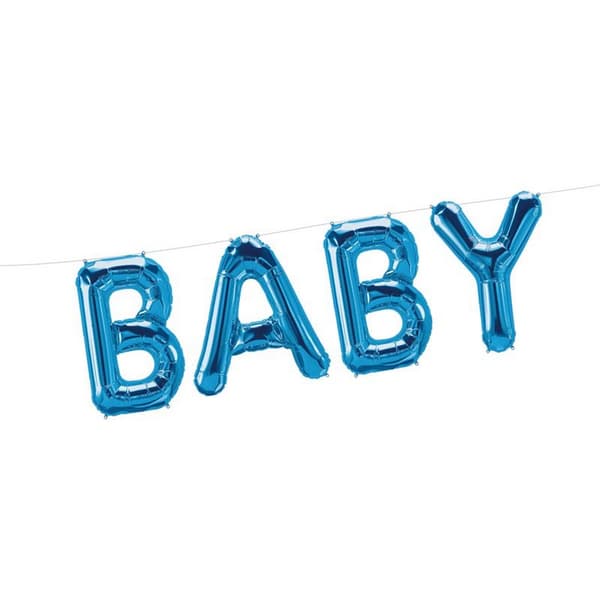 Eurowrap Baby Foil Balloon Blue One Size