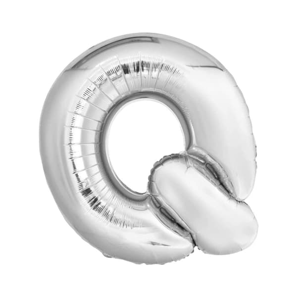 Unique Party Q Giant Foil Balloon Silver One Size