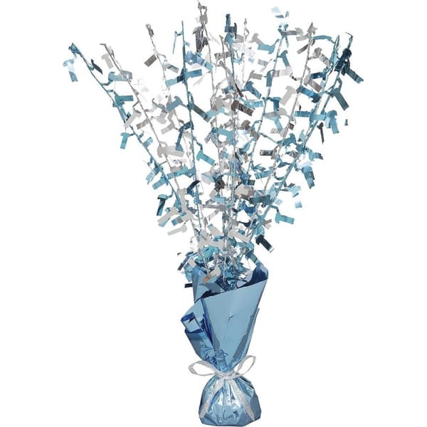 Unique Party Glitz 1st Birthday Balloon Weight Centrepiece Blue/Silver One Size