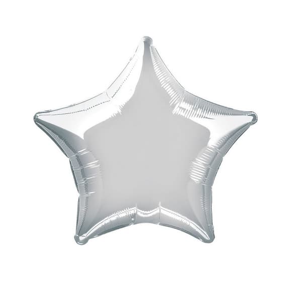 Amscan Stjärna folieballong Silver One Size