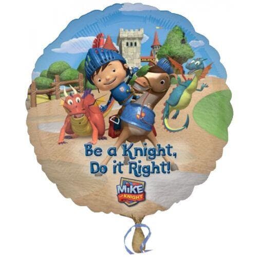 Mike The Knight Do It Right Foil Balloon Blue/Brown/Green One Size