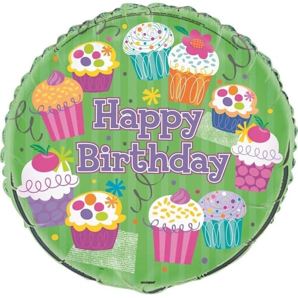 Unique Party Cupcake Foil Balloon