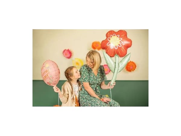 Party Deco Balon foliowy Kwiatek, 53x96 cm, mix one size