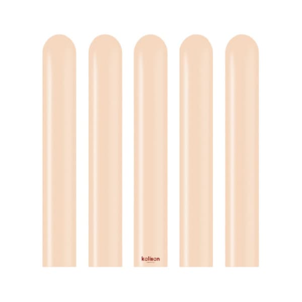 Kalisan Latex Modelling Balloons (Pack of 100) Blush 60in