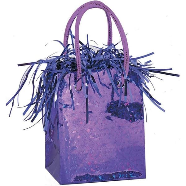 Unique Party Gift Bag Balloon Weight Deep Purple One Size
