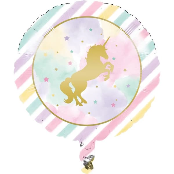 Creative Party Enhjørning folie ballon Multicoloured One Size