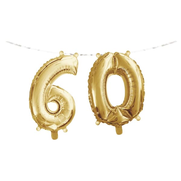 Creative Party Ribbon 60th Foil Balloon