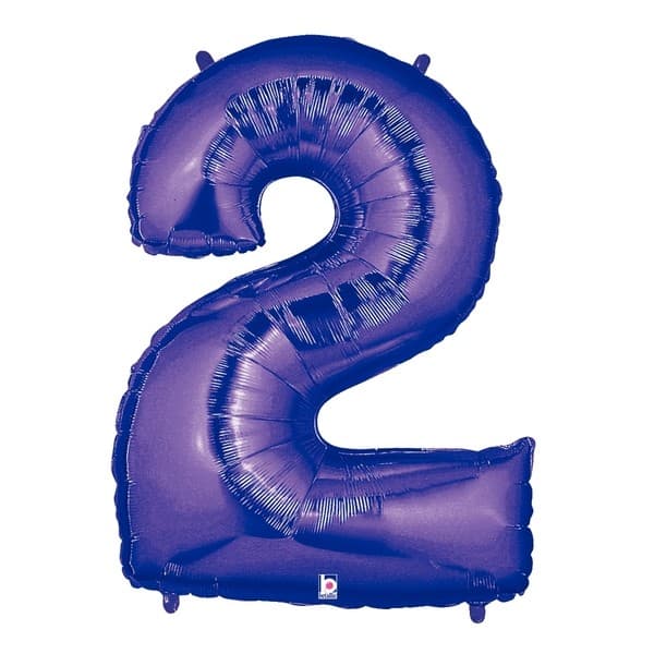 Betallic Megaloon 2 Glitz Foil Balloon Purple One Size