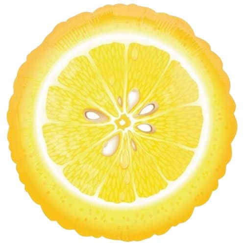 Spot on Gifts Skiveskåret citron folieballon Yellow One Size