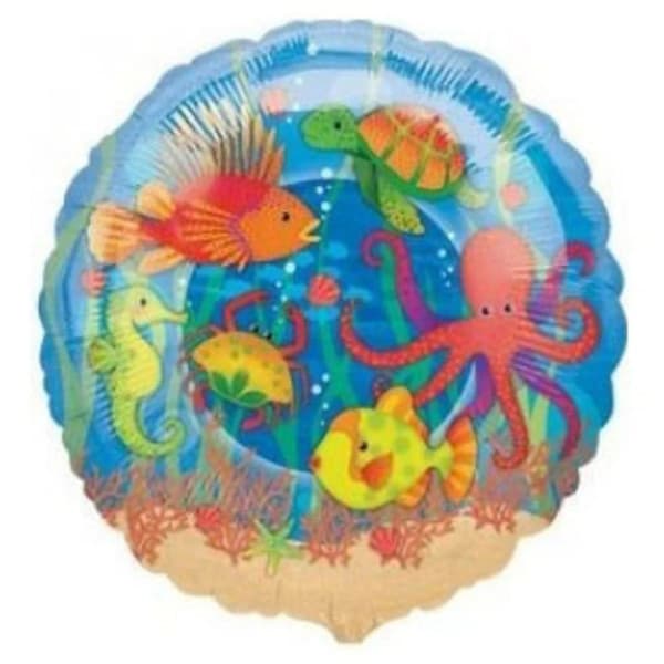 Spot on Gifts Ocean Friends All Occasions Foil Balloon Blue/Orange/Yellow One Size