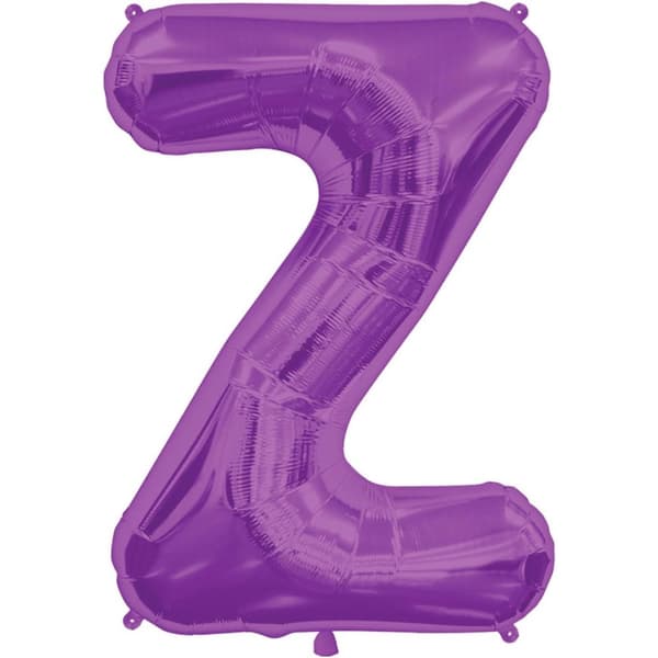 NorthStar Z Letter Foil Balloon Purple One Size