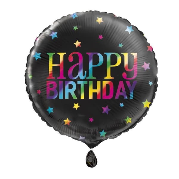Unique Party Rainbow Happy Birthday Foil Balloon Multicoloured One Size