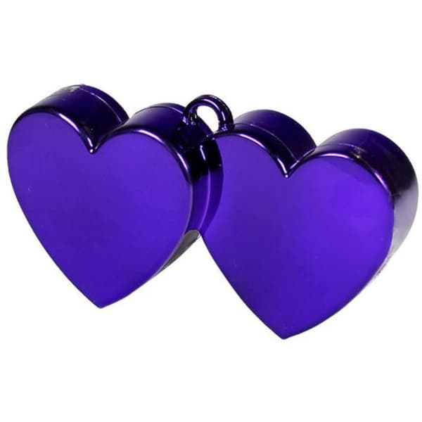 Amscan Double Heart Balloon Weight Purple One Size