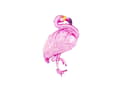 Miniatyrbild 1 av 3: PartyDeco Flamingo, Rosa, Figur, Folie, 700 mm, 950 mm, 50 styck