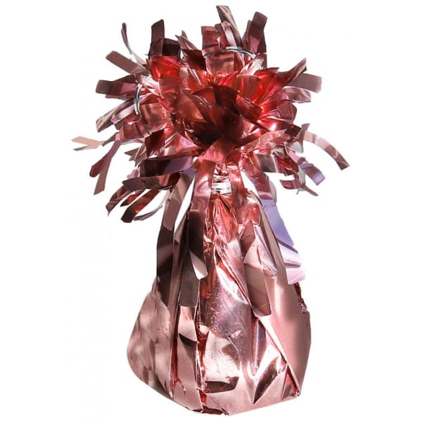 Oaktree Foil Fringe Balloon Weight Rose Gold One Size