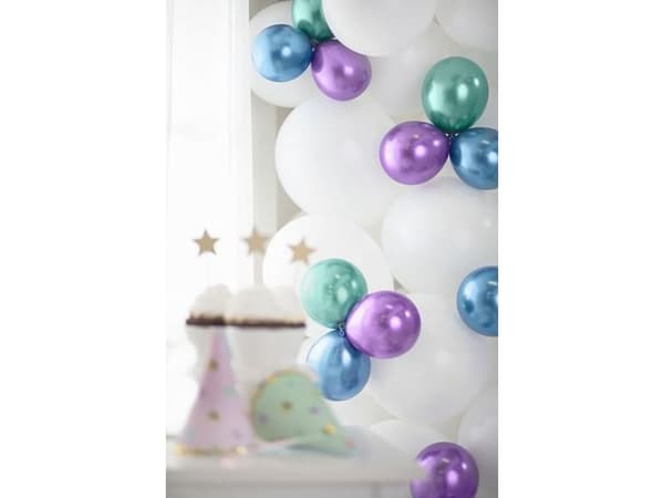Lilla glossy ballon, 50 stk