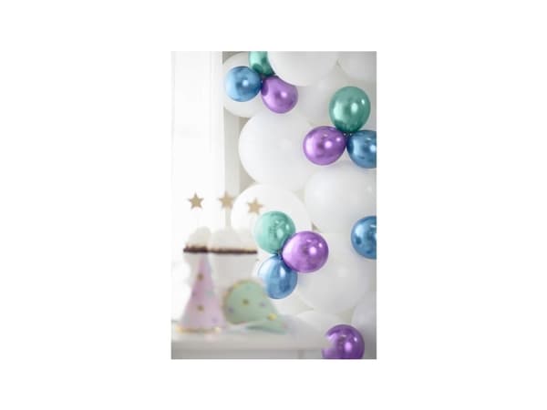 Lilla glossy ballon, 50 stk