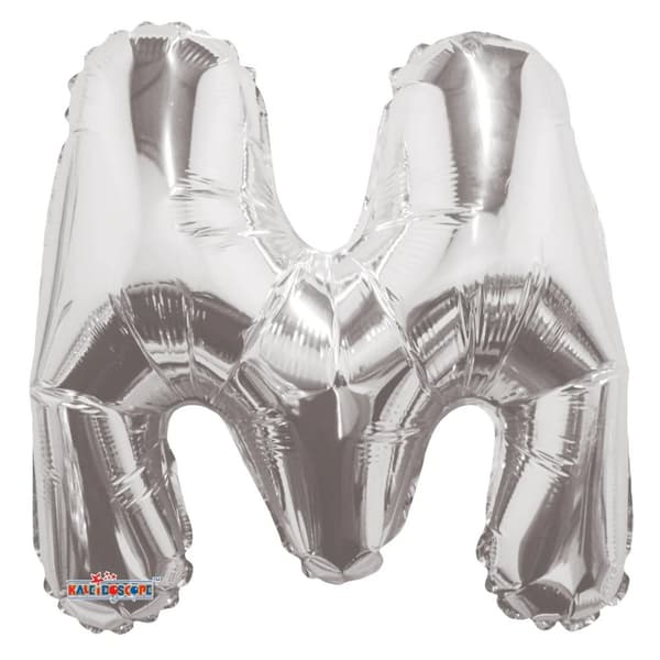 Apac M Letter Foil Balloon Silver One Size