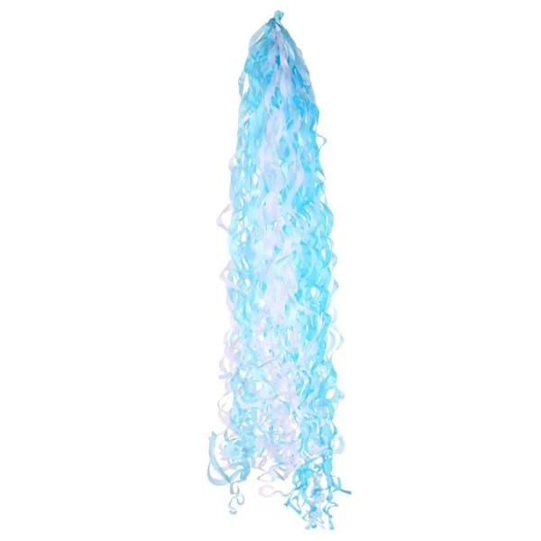 Apac Tassel Balloon Tail Baby Blue/White One Size