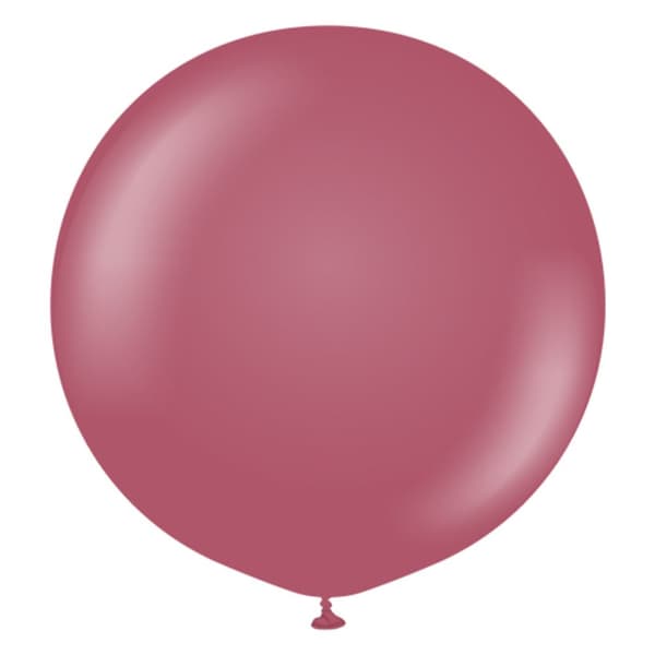 Kalisan Latex Retro Balloon (Pack of 2) Wild Berry One Size