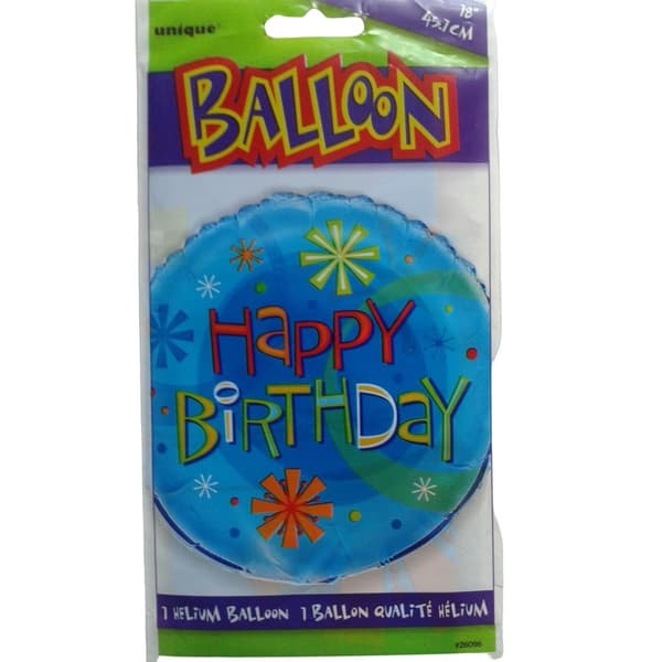 Unique Stars Happy Birthday Foil Balloon