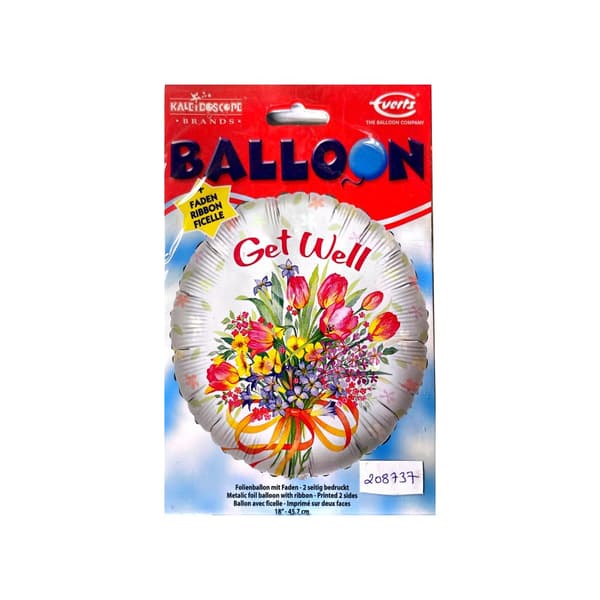 Everts Get Well Bouquet Foil Balloon Multicoloured One Size