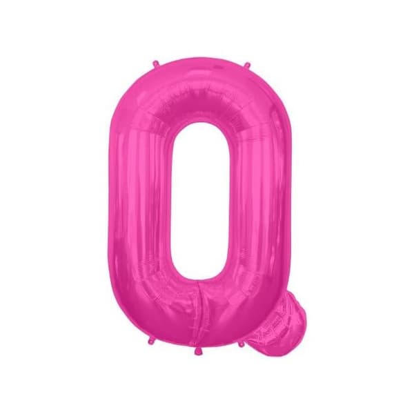 Folat Q Letter Foil Balloon Magenta One Size