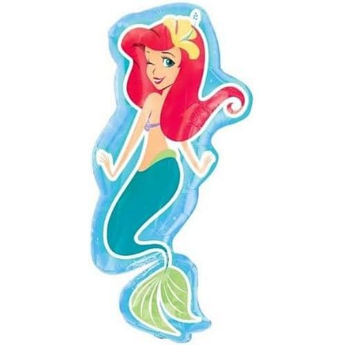 The Little Mermaid Ariel Foil Balloon Blue One Size
