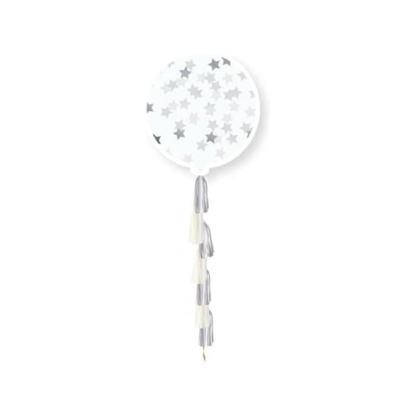 Globos Tassel Stars Confetti Balloon
