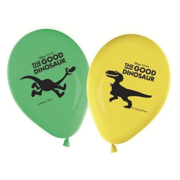 The Good Dinosaur Latex Balloons (Pack of 8) Green/Yellow/Black One Size