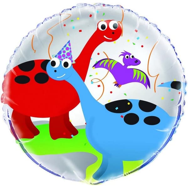 Unique Party Dinosaur Foil Balloon Multicoloured One Size