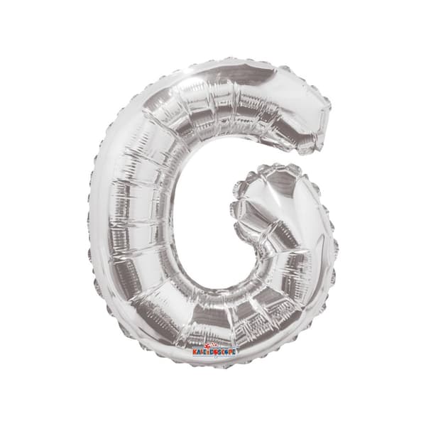 Apac Letter G Foil Balloon Silver One Size