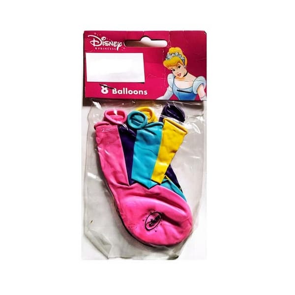 Disney Princess Latex Printed Balloons (Pack of 8) Multicoloured One Size