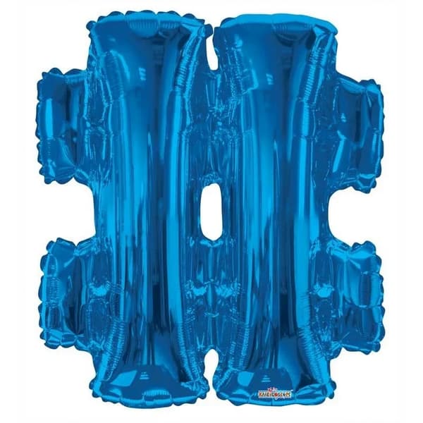 Kaleidoscope # Folieballon Blue One Size