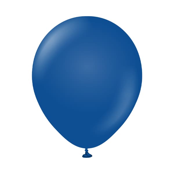 Kalisan Vanliga standardballonger i latex (2-pack) Dark Blue One Size