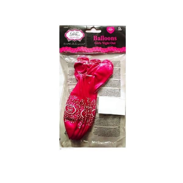 Amscan Latex Hen Party Balloons (Pack of 6) Pink/Gold One Size