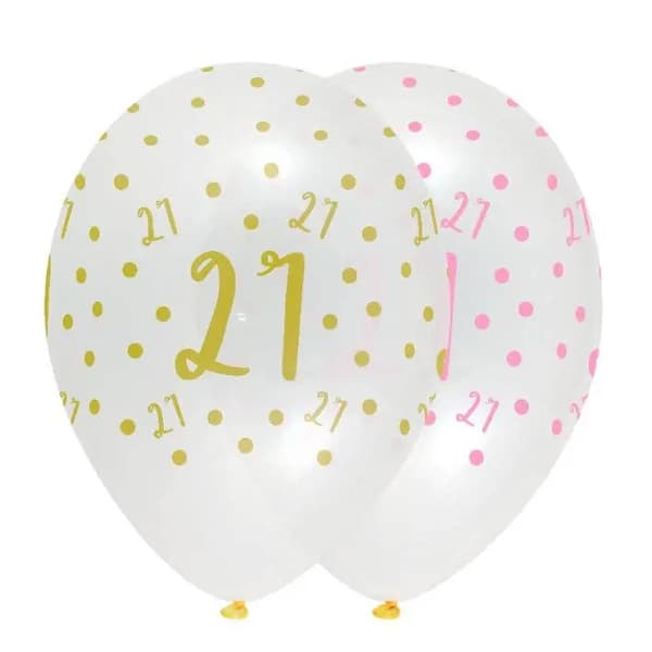 Creative Party Latex 21st Birthday Balloons (Pack of 50)