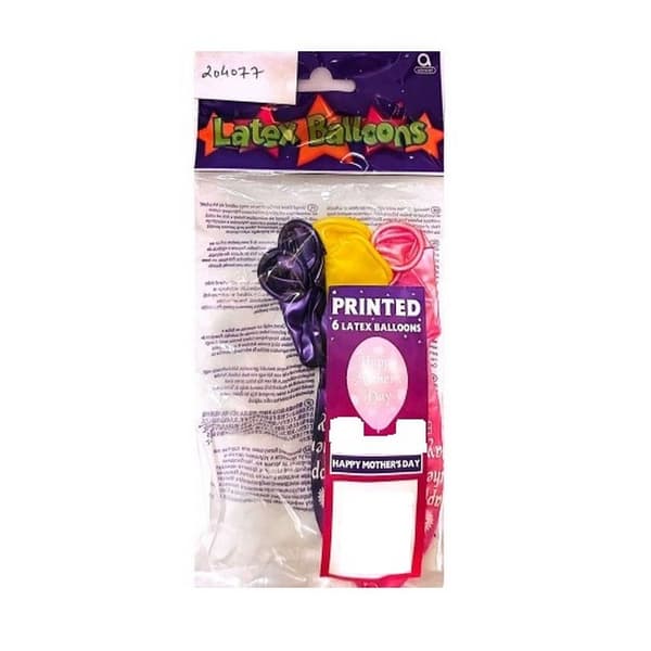 Amscan Latex Mothers Day Balloon (Pack of 6) Multicoloured One Size