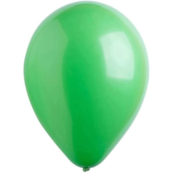 Almindelige latexballoner (pakke med 100) Green One Size