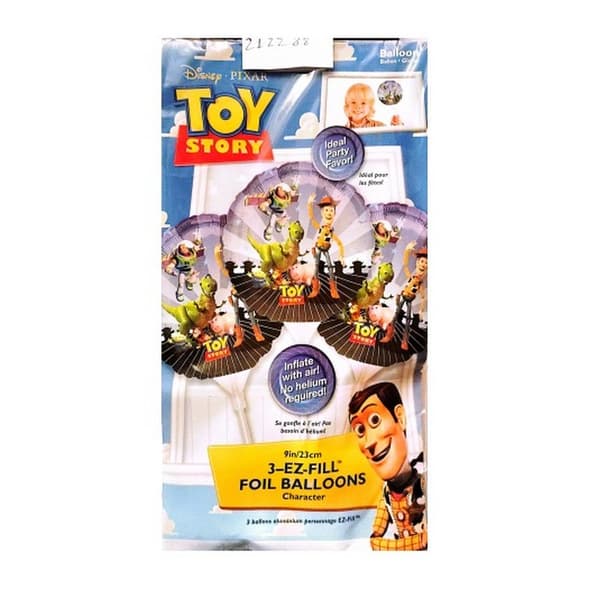 Toy Story Characters Foil Balloon (Pack of 3) Multicoloured One Size
