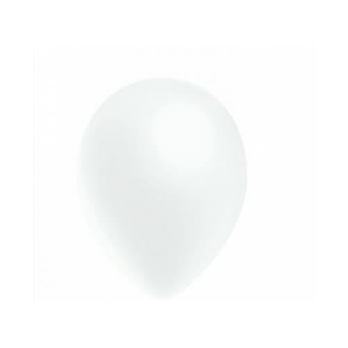 Globos Enkla latexballonger (100 st) White 5in