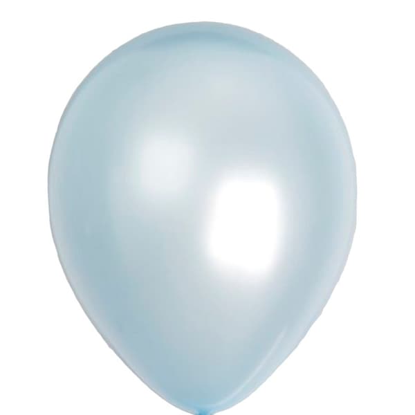 Globos Latex Balloons (Pack of 100) Pearlised Blue One Size