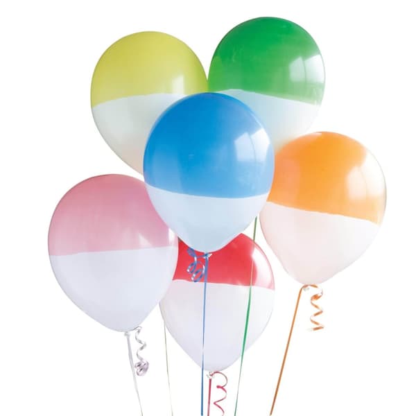 Unique Party Latex Balloons (Pack of 6) Multicoloured One Size