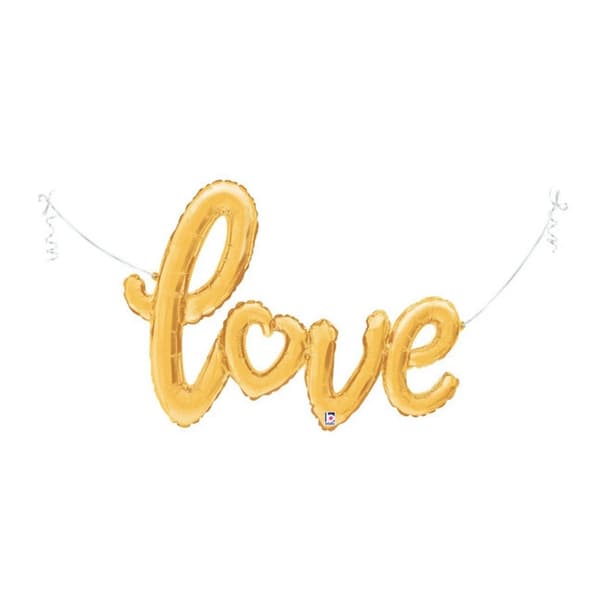 Betallic Love Script Foil Balloon